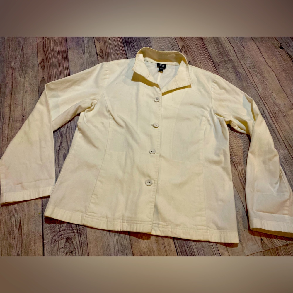 Eileen Fisher blazer beige sz S